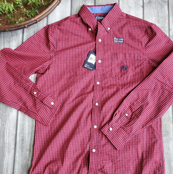 Chaps Other - Chaps Red and Blue Plaid Button Up Size Medium